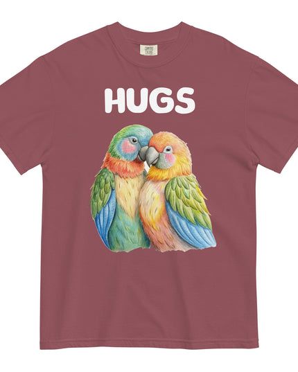 HUGS - Parrots - Comfort Colors - Unisex garment-dyed heavyweight t-shirt