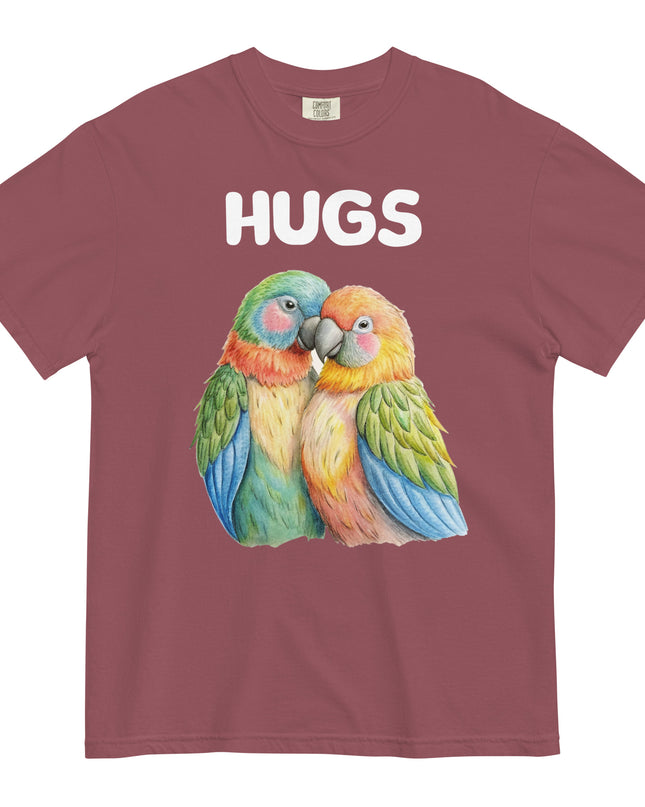 HUGS - Parrots - Comfort Colors - Unisex garment-dyed heavyweight t-shirt