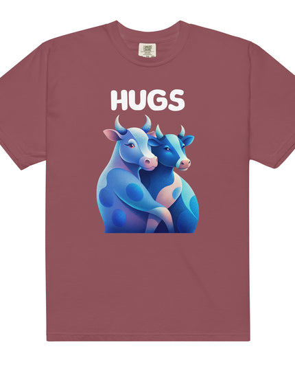 HUGS - Cows - Comfort Colors -Unisex garment-dyed heavyweight t-shirt