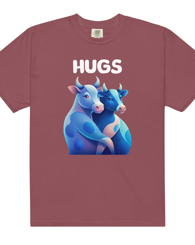HUGS - Cows - Comfort Colors -Unisex garment-dyed heavyweight t-shirt