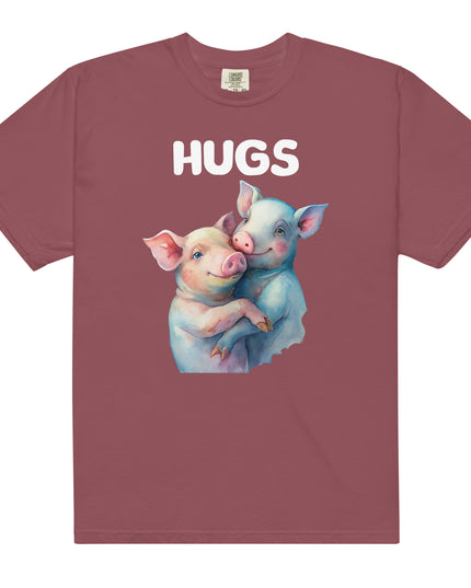HUGS - PIGS - Comfort Colors - Unisex garment-dyed heavyweight t-shirt