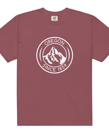 OREGON SINCE 1859 - WHITE - Comfort Color - Unisex garment-dyed heavyweight t-shirt