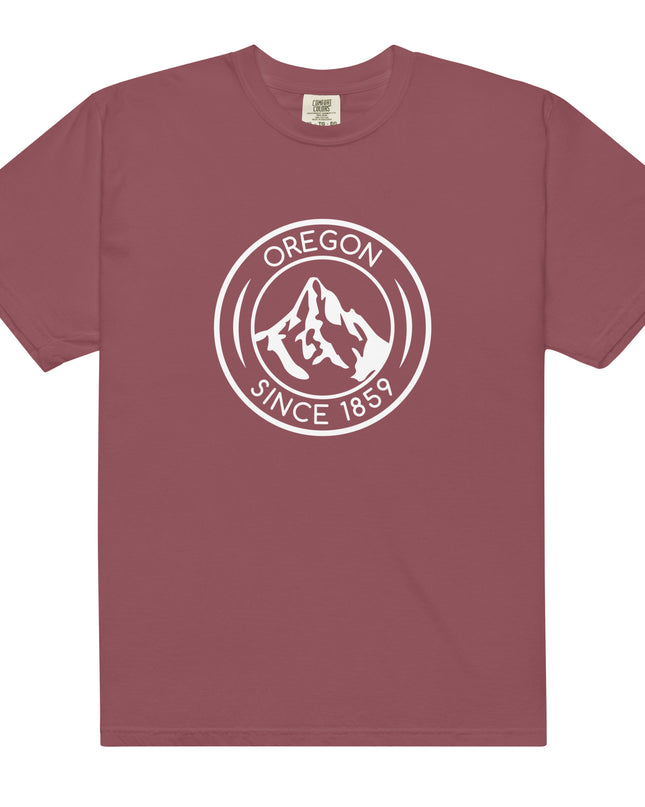 OREGON SINCE 1859 - WHITE - Comfort Color - Unisex garment-dyed heavyweight t-shirt