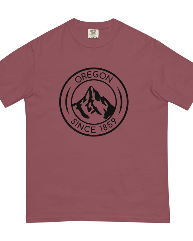 OREGON SINCE 1859 - BLACK - Comfort Colors - Unisex garment-dyed heavyweight t-shirt