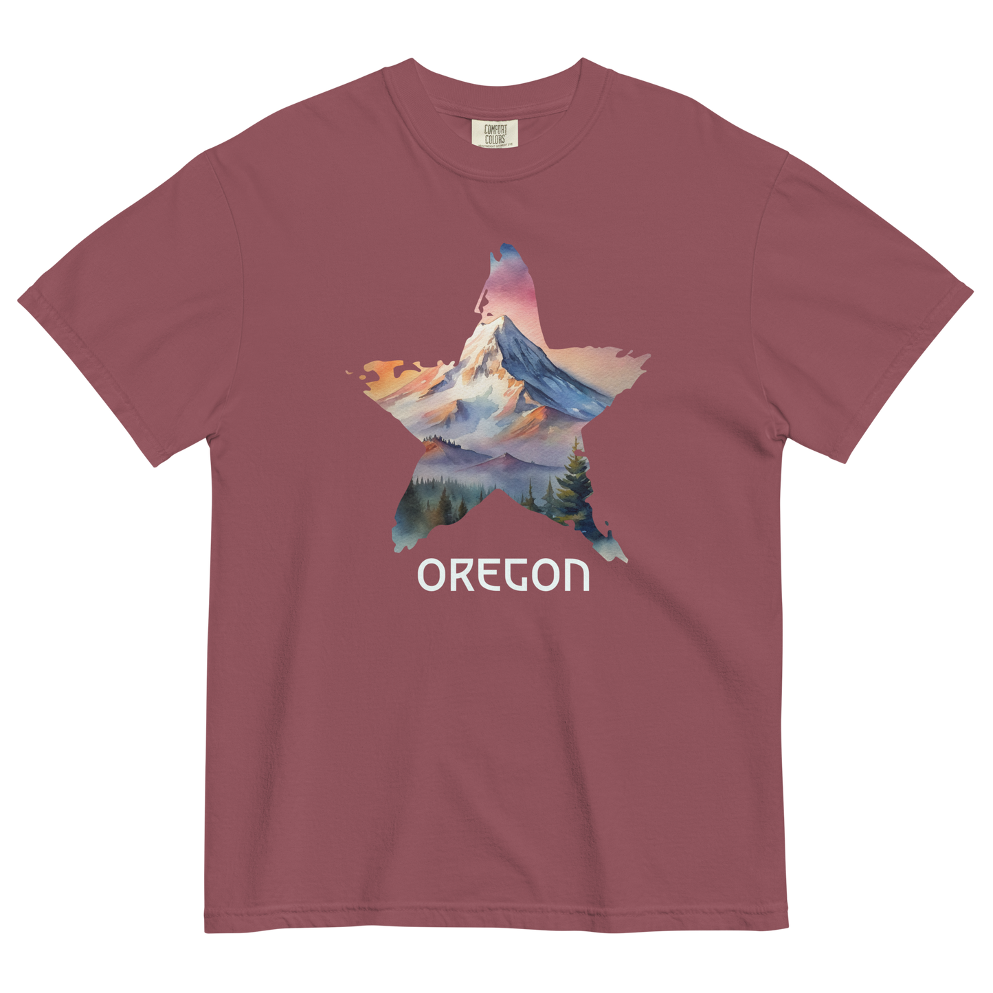 OREGON STAR - COMFOR COLORS - Unisex garment-dyed heavyweight t-shirt