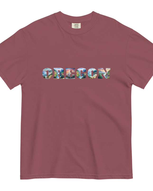 OREGON THE BEAUTIFUL - COMFORT COLORS -Unisex garment-dyed heavyweight t-shirt