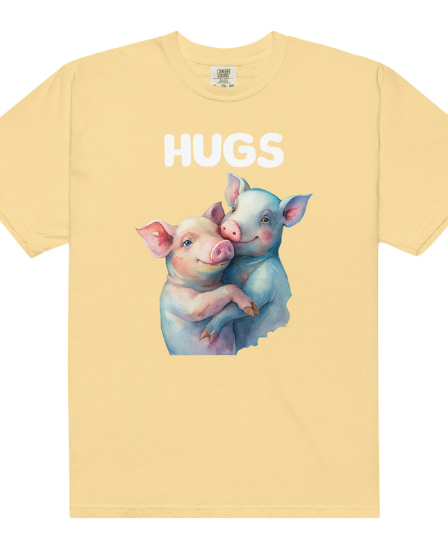 HUGS - PIGS - Comfort Colors - Unisex garment-dyed heavyweight t-shirt