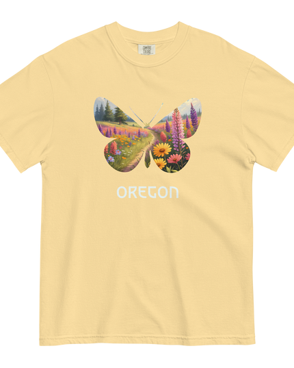 OREGON WILD FLOWERS - COMFORT COLORS - Unisex garment-dyed heavyweight t-shirt