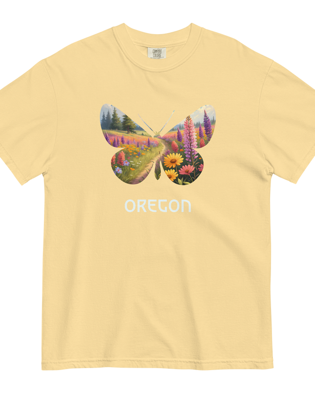 OREGON WILD FLOWERS - COMFORT COLORS - Unisex garment-dyed heavyweight t-shirt
