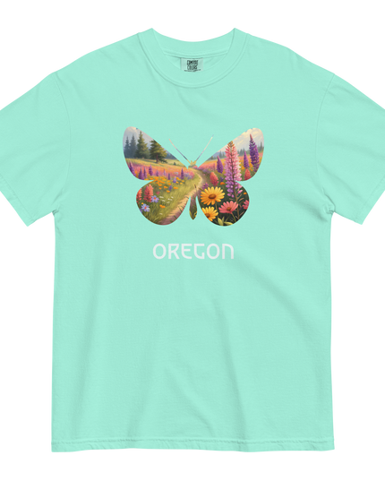 OREGON WILD FLOWERS - COMFORT COLORS - Unisex garment-dyed heavyweight t-shirt