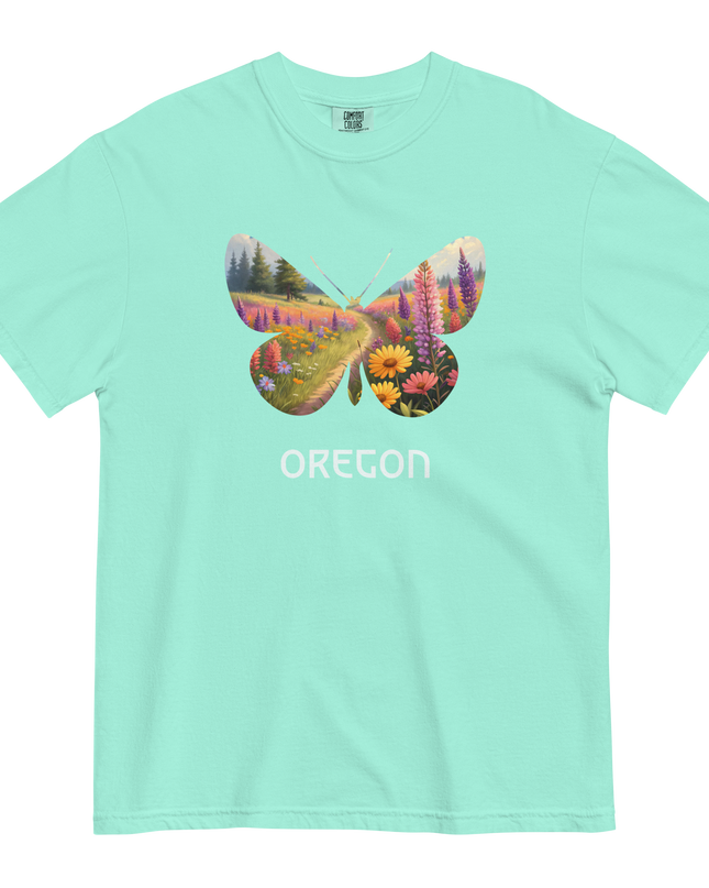 OREGON WILD FLOWERS - COMFORT COLORS - Unisex garment-dyed heavyweight t-shirt