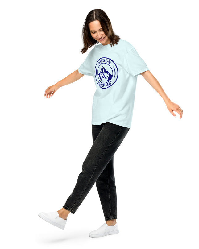 OREGON SINCE 1859 - NAVY - Comfort Colors - Unisex garment-dyed heavyweight t-shirt