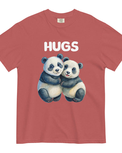 HUGS - PANDA BEARS - Comfort Colors - Unisex garment-dyed heavyweight t-shirt