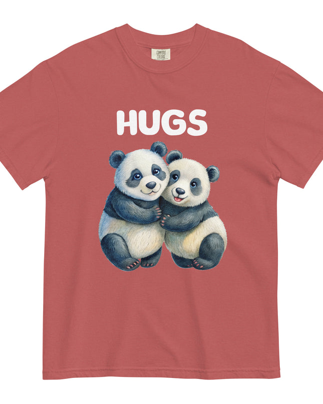 HUGS - PANDA BEARS - Comfort Colors - Unisex garment-dyed heavyweight t-shirt