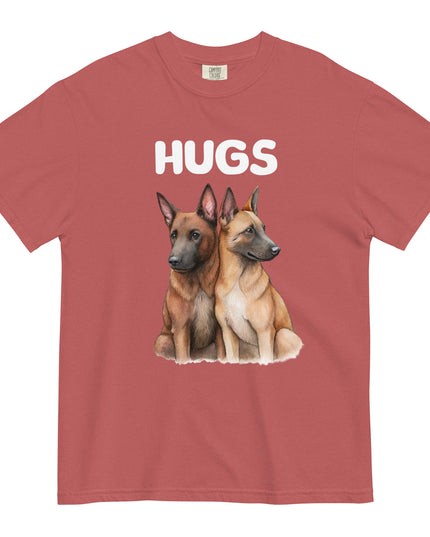 HUGS - Belgian Malinois - Comfort Colors - Unisex garment-dyed heavyweight t-shirt