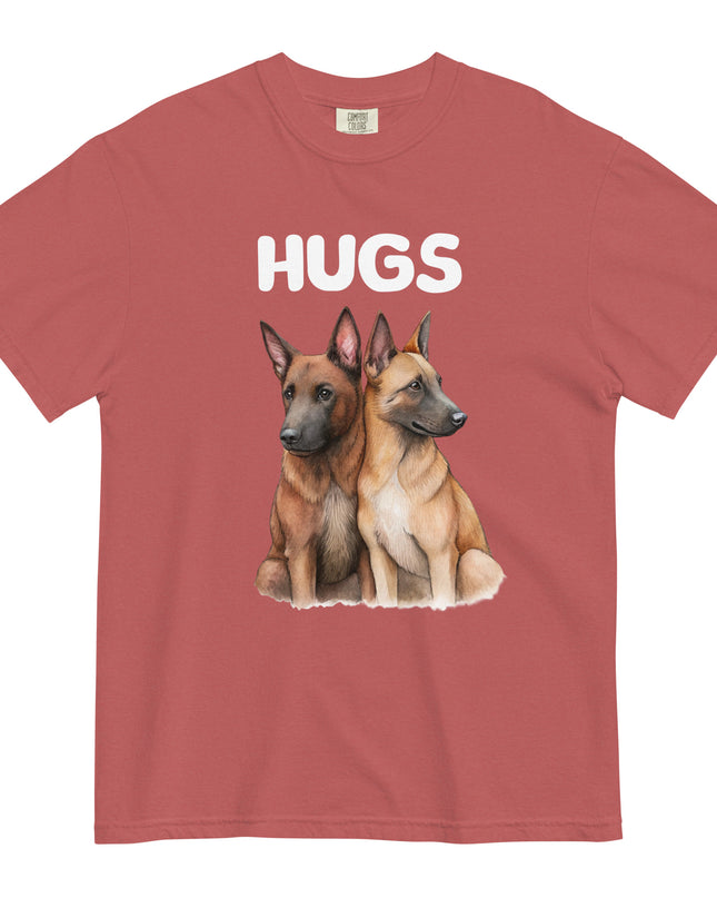 HUGS - Belgian Malinois - Comfort Colors - Unisex garment-dyed heavyweight t-shirt