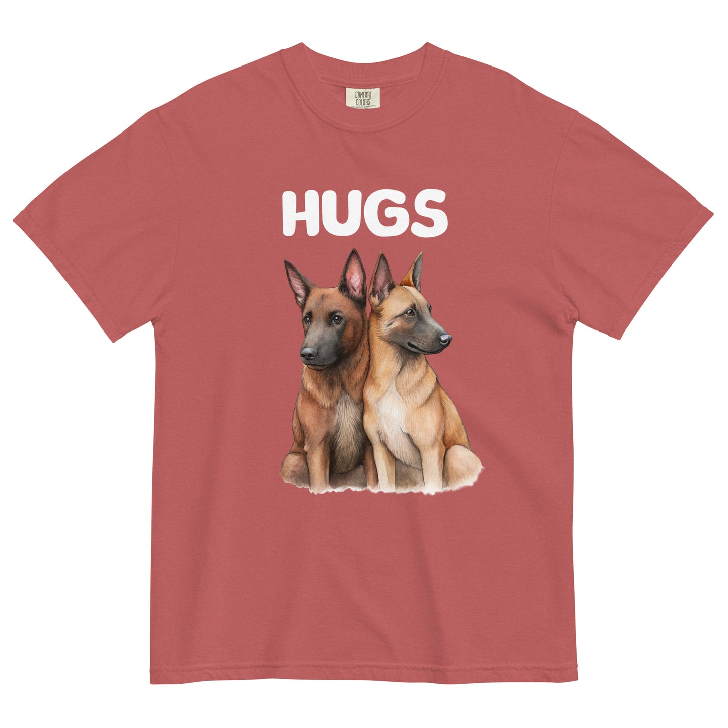 HUGS - Belgian Malinois - Comfort Colors - Unisex garment-dyed heavyweight t-shirt