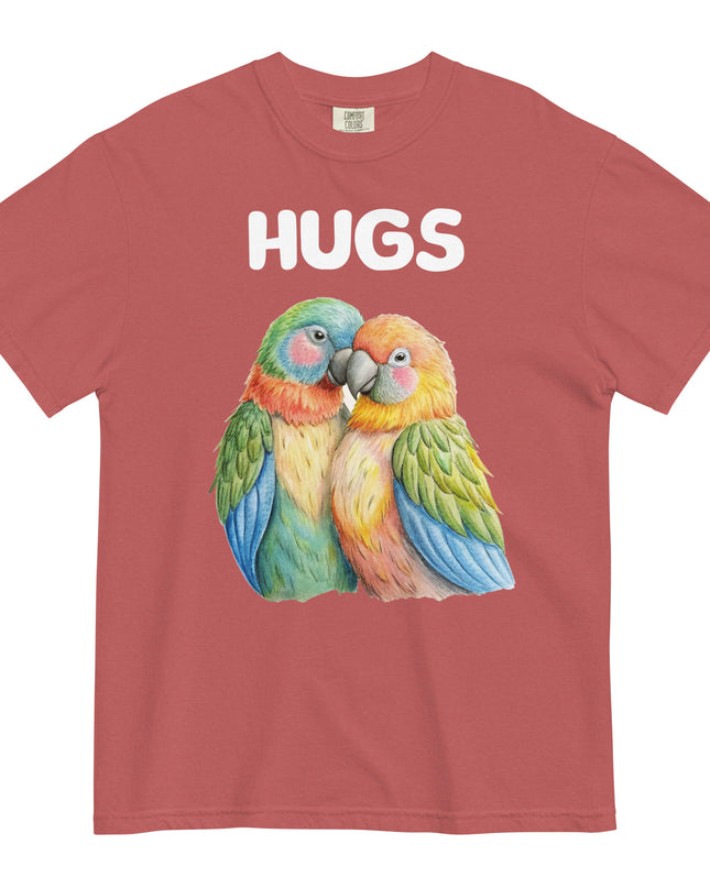 HUGS - Parrots - Comfort Colors - Unisex garment-dyed heavyweight t-shirt