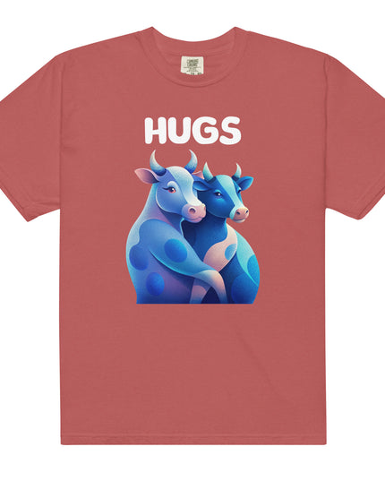HUGS - Cows - Comfort Colors -Unisex garment-dyed heavyweight t-shirt