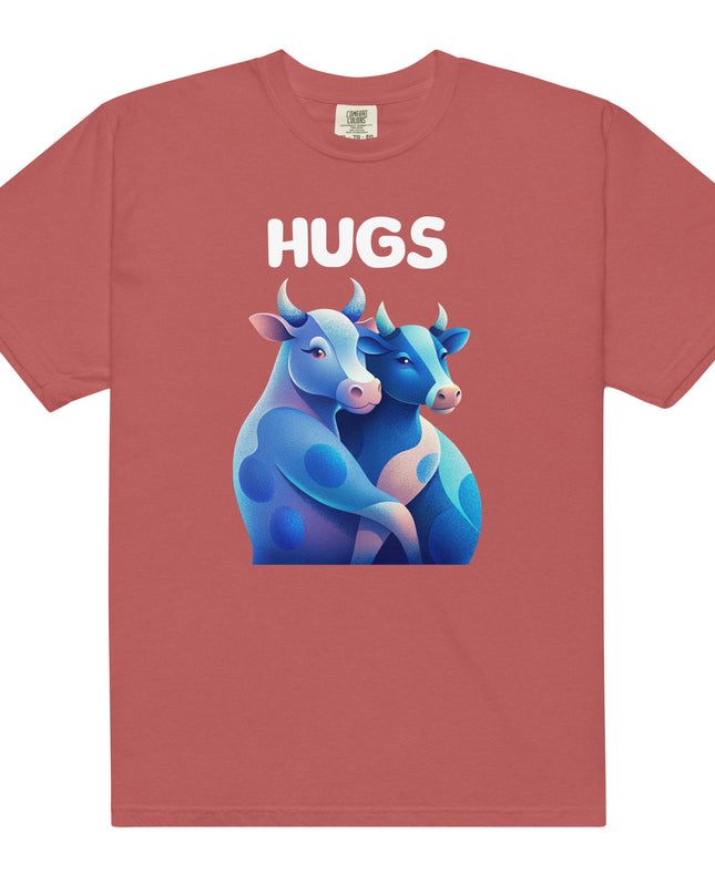 HUGS - Cows - Comfort Colors -Unisex garment-dyed heavyweight t-shirt