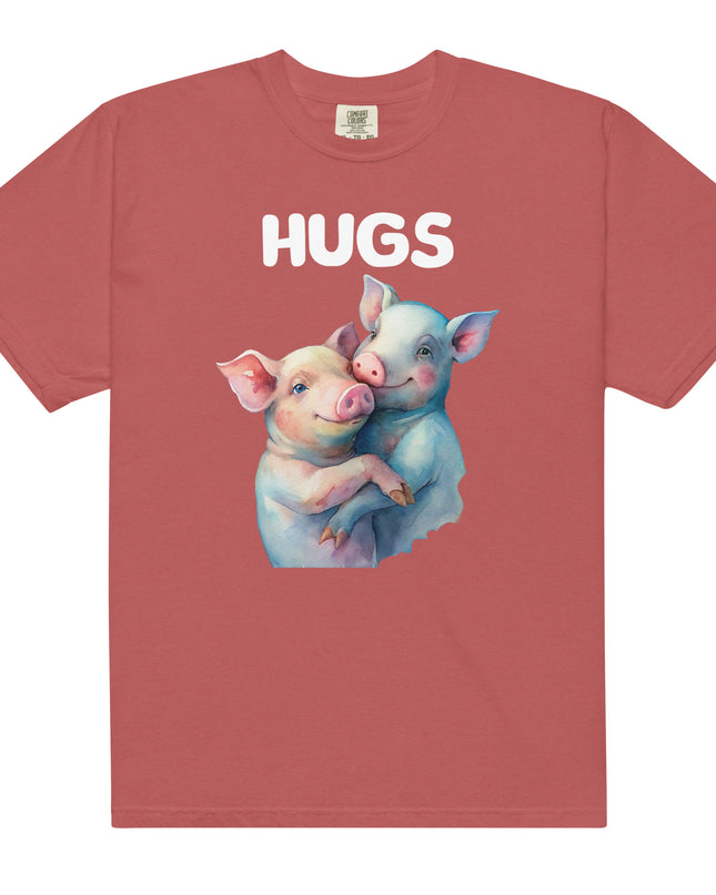 HUGS - PIGS - Comfort Colors - Unisex garment-dyed heavyweight t-shirt