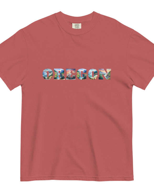 OREGON THE BEAUTIFUL - COMFORT COLORS -Unisex garment-dyed heavyweight t-shirt