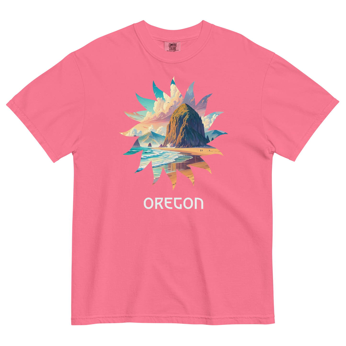 OREGON BEACHES - COMFORT COLORS - Unisex garment-dyed heavyweight t-shirt
