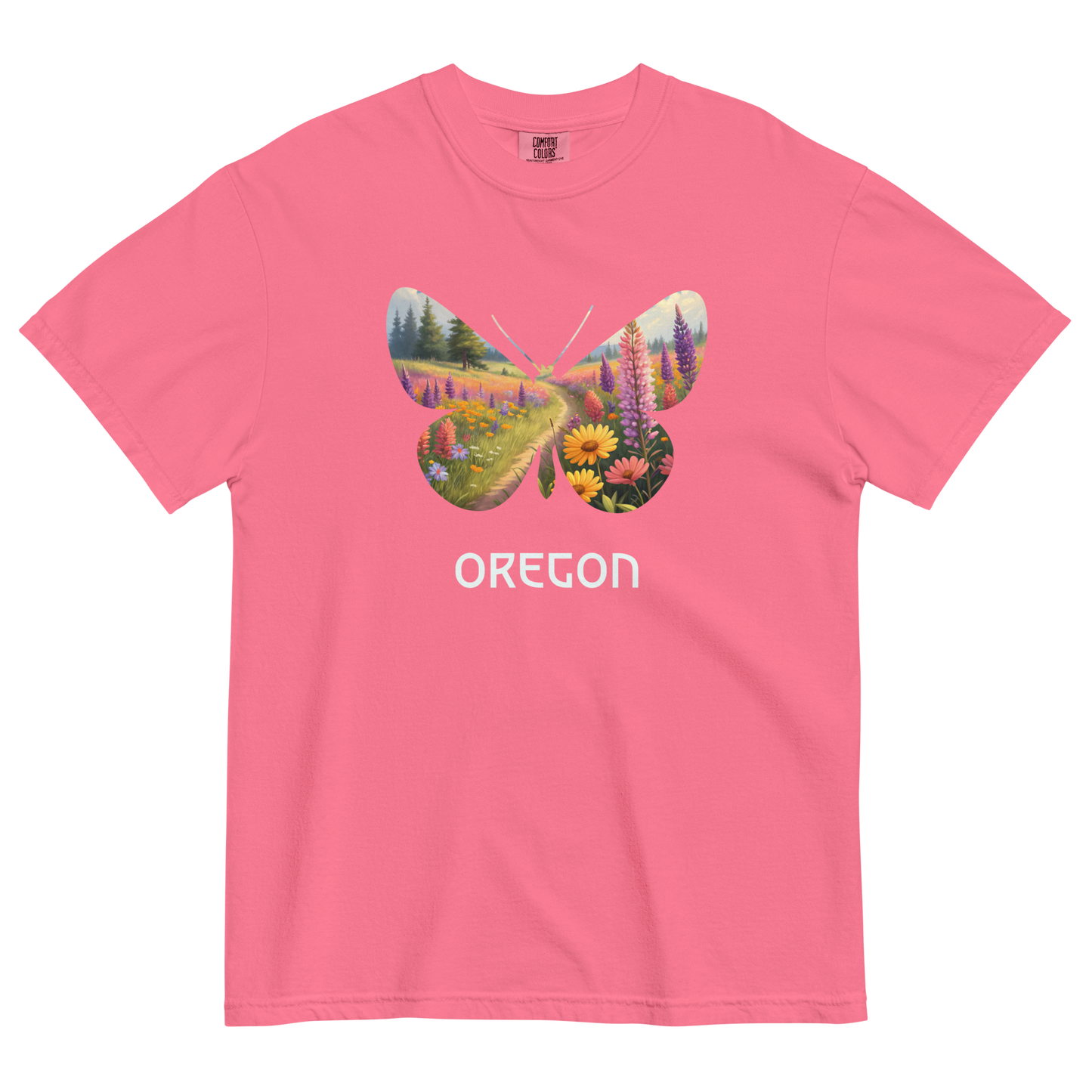 OREGON WILD FLOWERS - COMFORT COLORS - Unisex garment-dyed heavyweight t-shirt