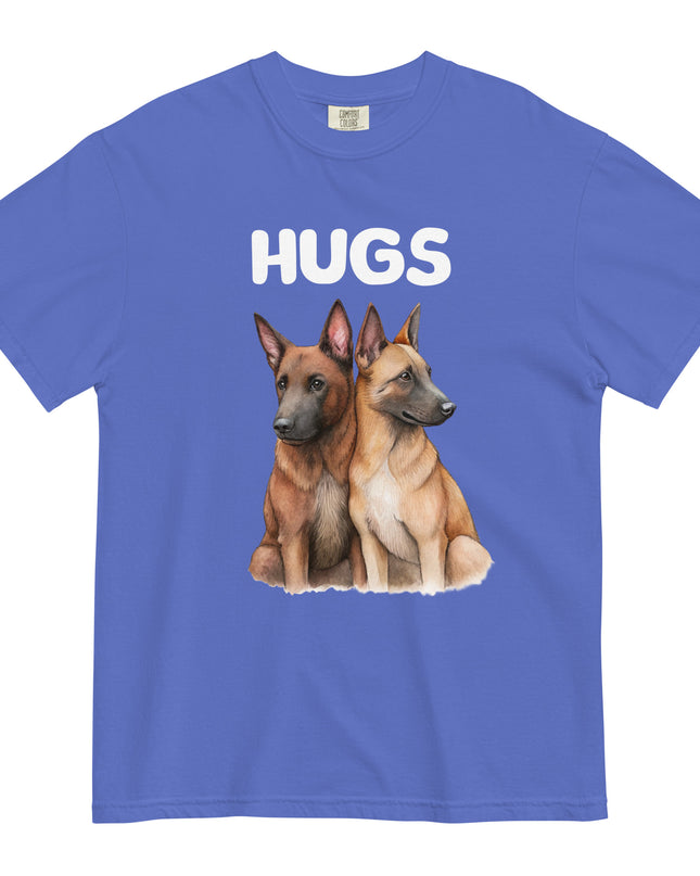HUGS - Belgian Malinois - Comfort Colors - Unisex garment-dyed heavyweight t-shirt