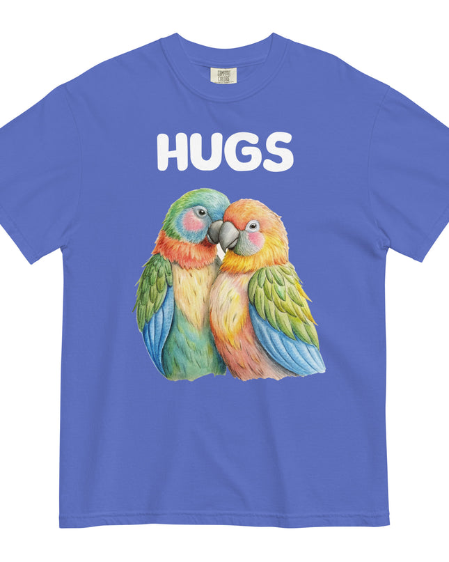 HUGS - Parrots - Comfort Colors - Unisex garment-dyed heavyweight t-shirt