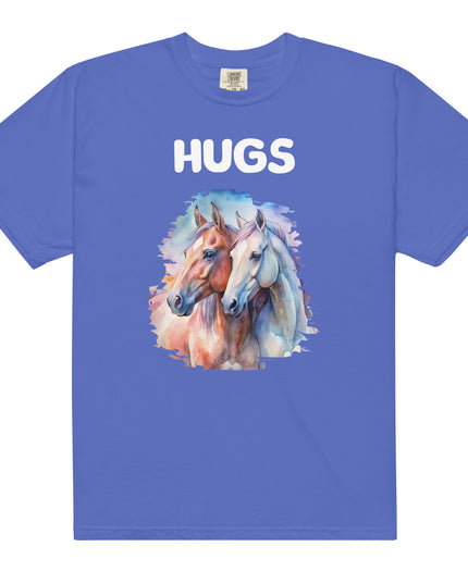 HUGS -HORSES - Comfort Colors - Unisex garment-dyed heavyweight t-shirt