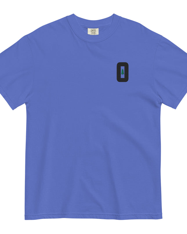 O FOR OREGON - EMBROIDERED - Comfort Colors - Unisex garment-dyed heavyweight t-shirt