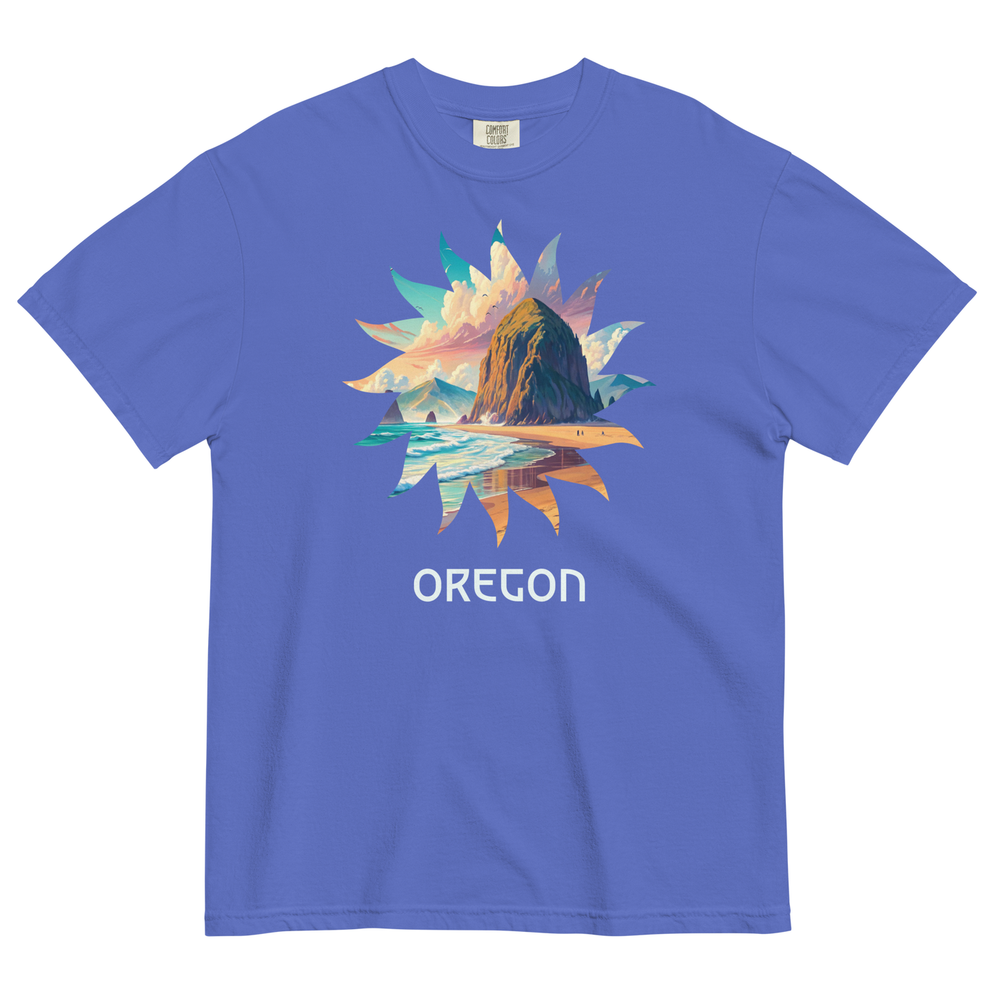 OREGON BEACHES - COMFORT COLORS - Unisex garment-dyed heavyweight t-shirt
