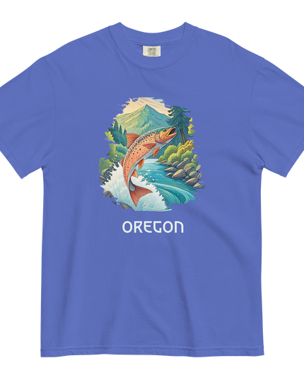 OREGON FISHING - COMFORT COLORS - Unisex garment-dyed heavyweight t-shirt