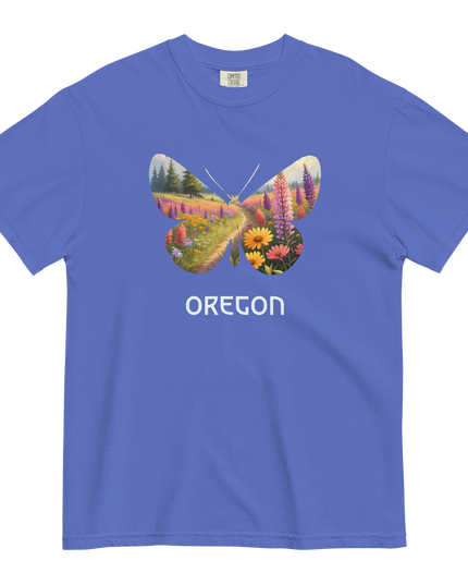 OREGON WILD FLOWERS - COMFORT COLORS - Unisex garment-dyed heavyweight t-shirt