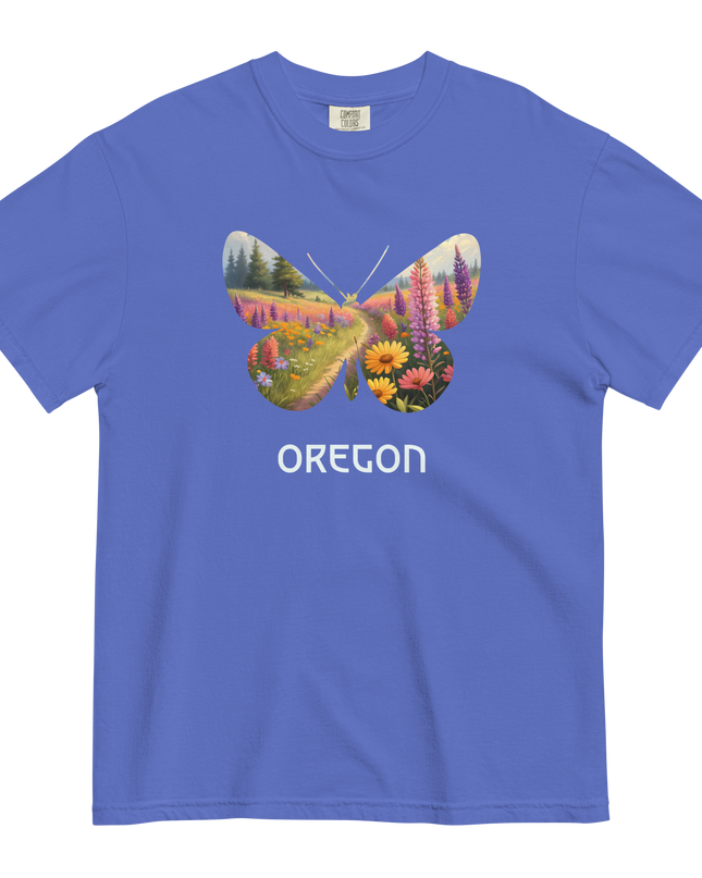OREGON WILD FLOWERS - COMFORT COLORS - Unisex garment-dyed heavyweight t-shirt