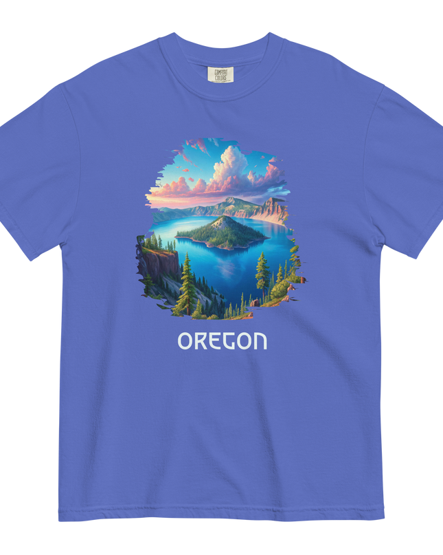 OREGON - CRATER LAKE - COMFORT COLORS - Unisex garment-dyed heavyweight t-shirt