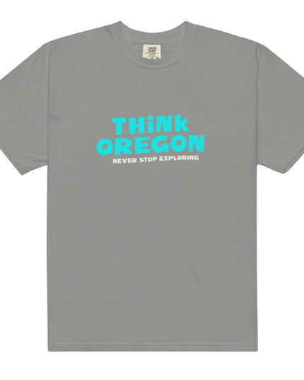 Think Oregon - Unisex garment-dyed heavyweight t-shirt