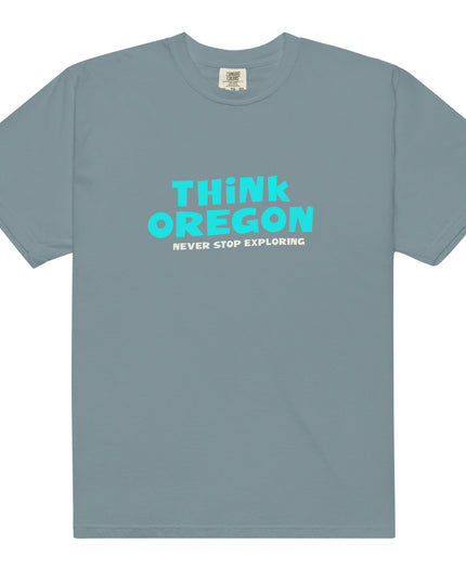 Think Oregon - Unisex garment-dyed heavyweight t-shirt