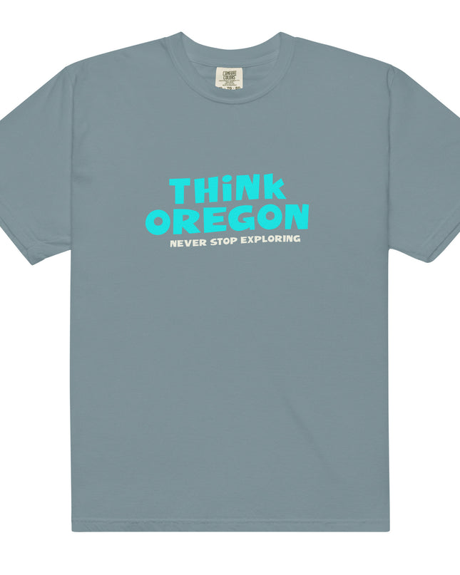 Think Oregon - Unisex garment-dyed heavyweight t-shirt