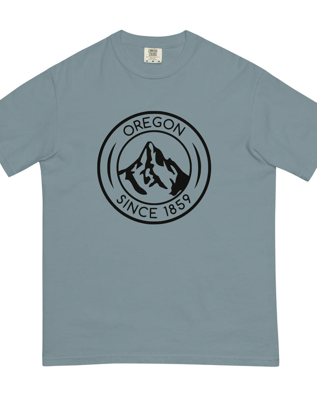 OREGON SINCE 1859 - BLACK - Comfort Colors - Unisex garment-dyed heavyweight t-shirt