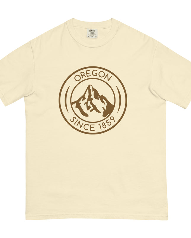 OREGON SINCE 1859 - BROWN - Comfort Colors - Unisex garment-dyed heavyweight t-shirt