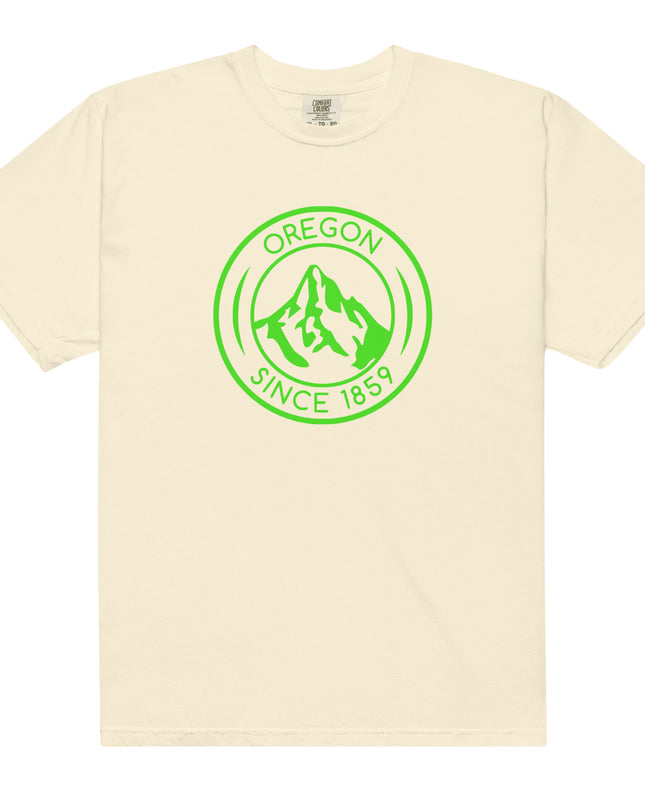 OREGON SINCE 1859 - LIME - Comfort Colors - Unisex garment-dyed heavyweight t-shirt