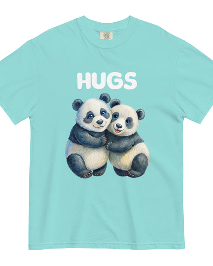 HUGS - PANDA BEARS - Comfort Colors - Unisex garment-dyed heavyweight t-shirt