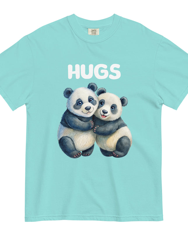 HUGS - PANDA BEARS - Comfort Colors - Unisex garment-dyed heavyweight t-shirt