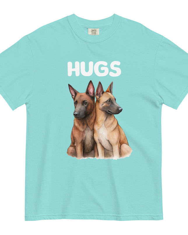 HUGS - Belgian Malinois - Comfort Colors - Unisex garment-dyed heavyweight t-shirt