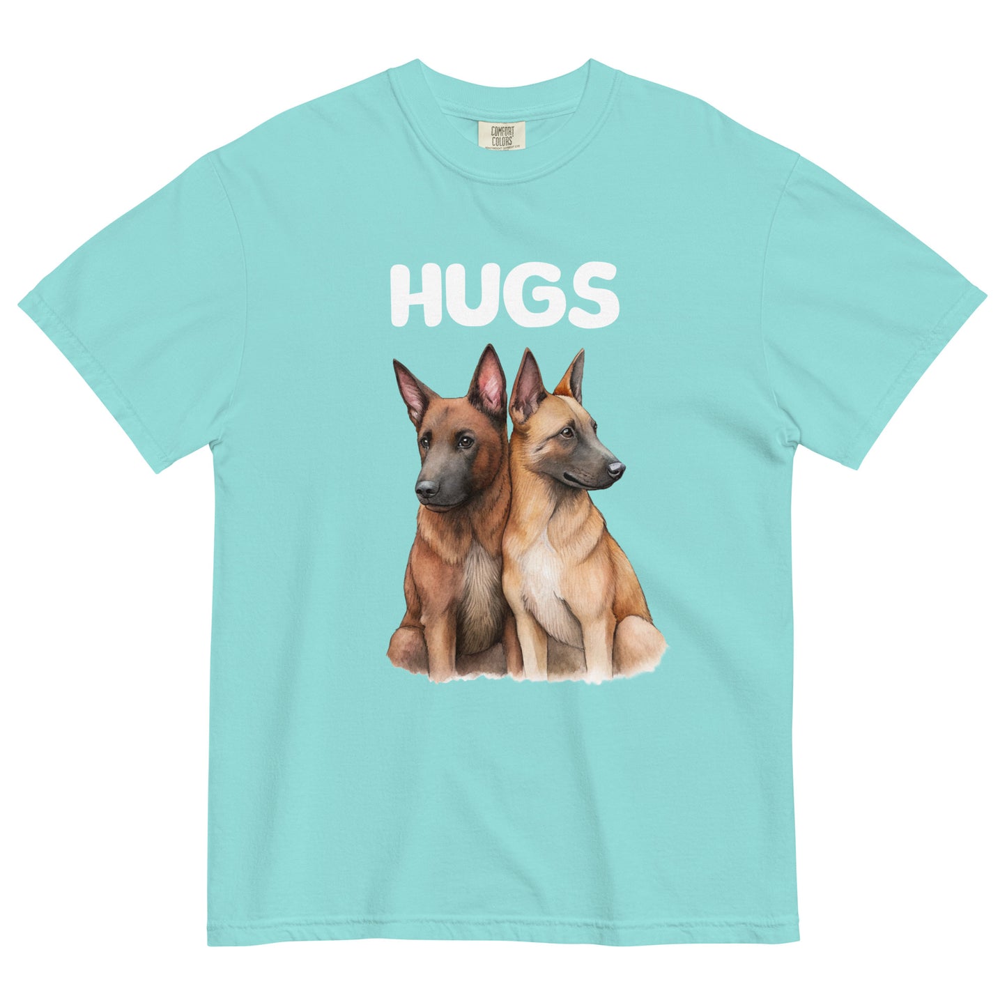 HUGS - Belgian Malinois - Comfort Colors - Unisex garment-dyed heavyweight t-shirt