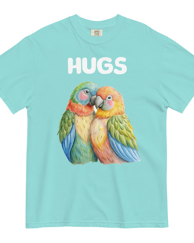 HUGS - Parrots - Comfort Colors - Unisex garment-dyed heavyweight t-shirt
