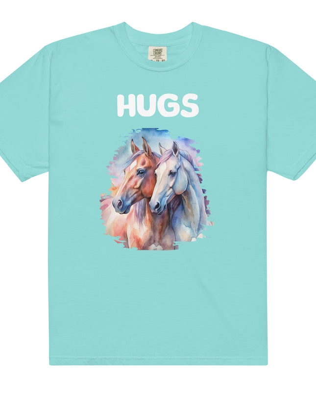 HUGS -HORSES - Comfort Colors - Unisex garment-dyed heavyweight t-shirt