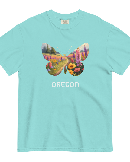 OREGON WILD FLOWERS - COMFORT COLORS - Unisex garment-dyed heavyweight t-shirt